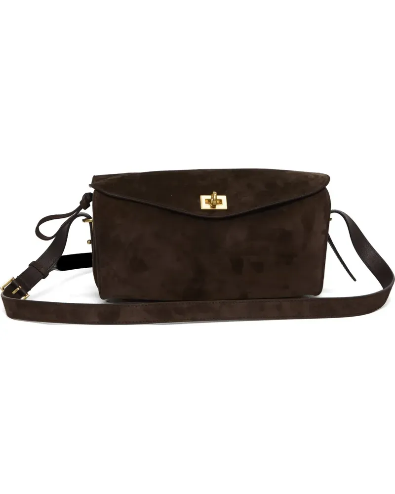 Balenciaga medium Le 7 adjustable-strap cross body bag - Braun Braun