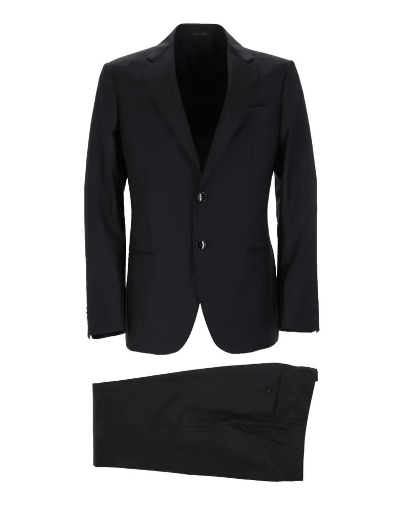 Giorgio Armani Soho single-breasted wool-blend suit - Schwarz Schwarz