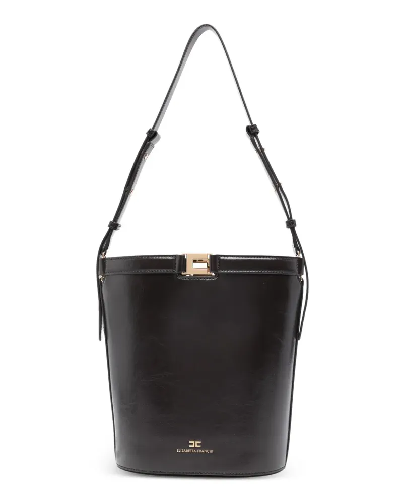 Elisabetta Franchi Beuteltasche mit Naplak-Effekt - Braun Braun