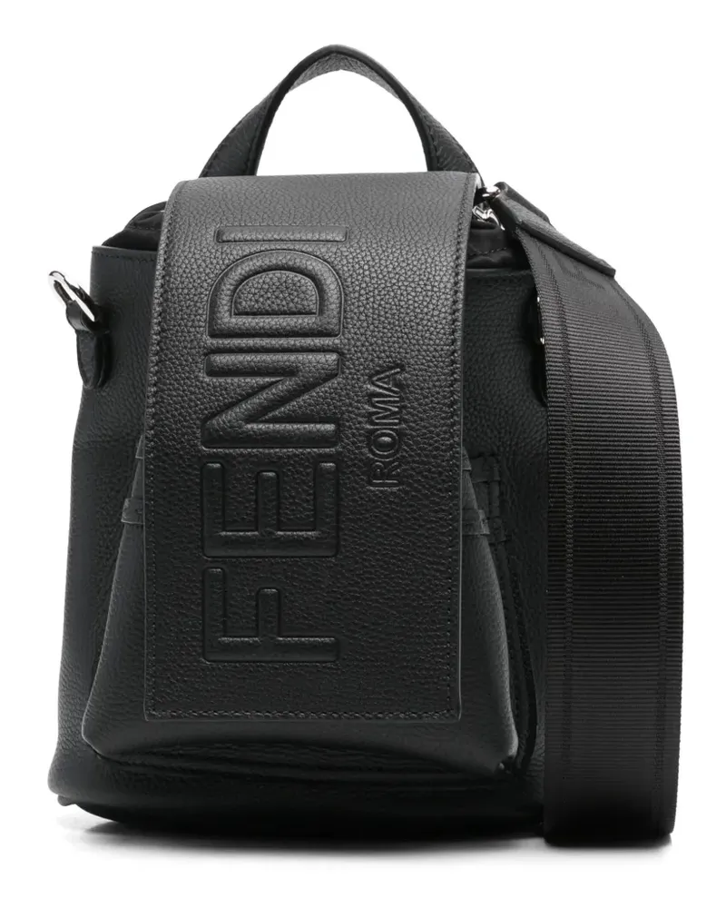 Fendi Mini Strike Cher Kuriertasche - Schwarz Schwarz