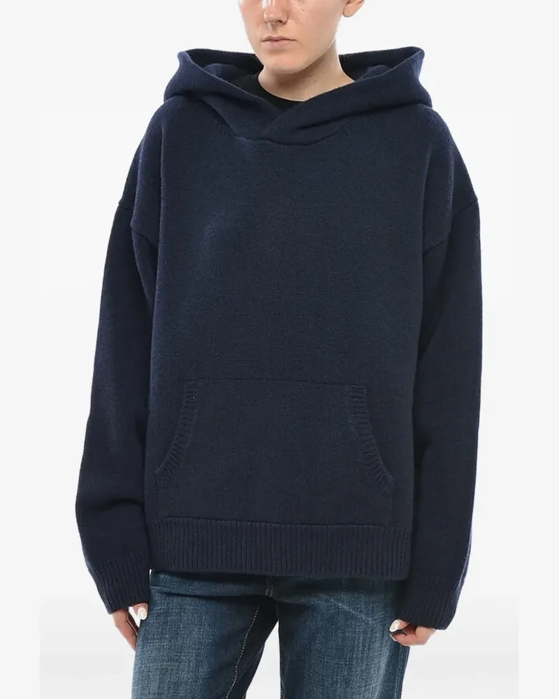 Dsquared2 patch-pocket hoodie - Blau Blau