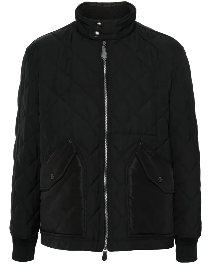 Burberry Klassische Harrington-Jacke - Schwarz Schwarz
