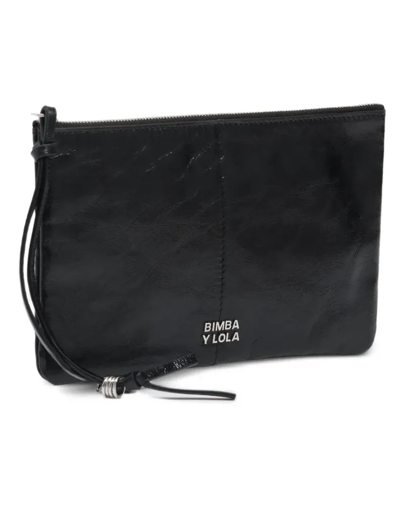 BIMBA Y LOLA Tasche mit Logo-Schild - Schwarz Schwarz