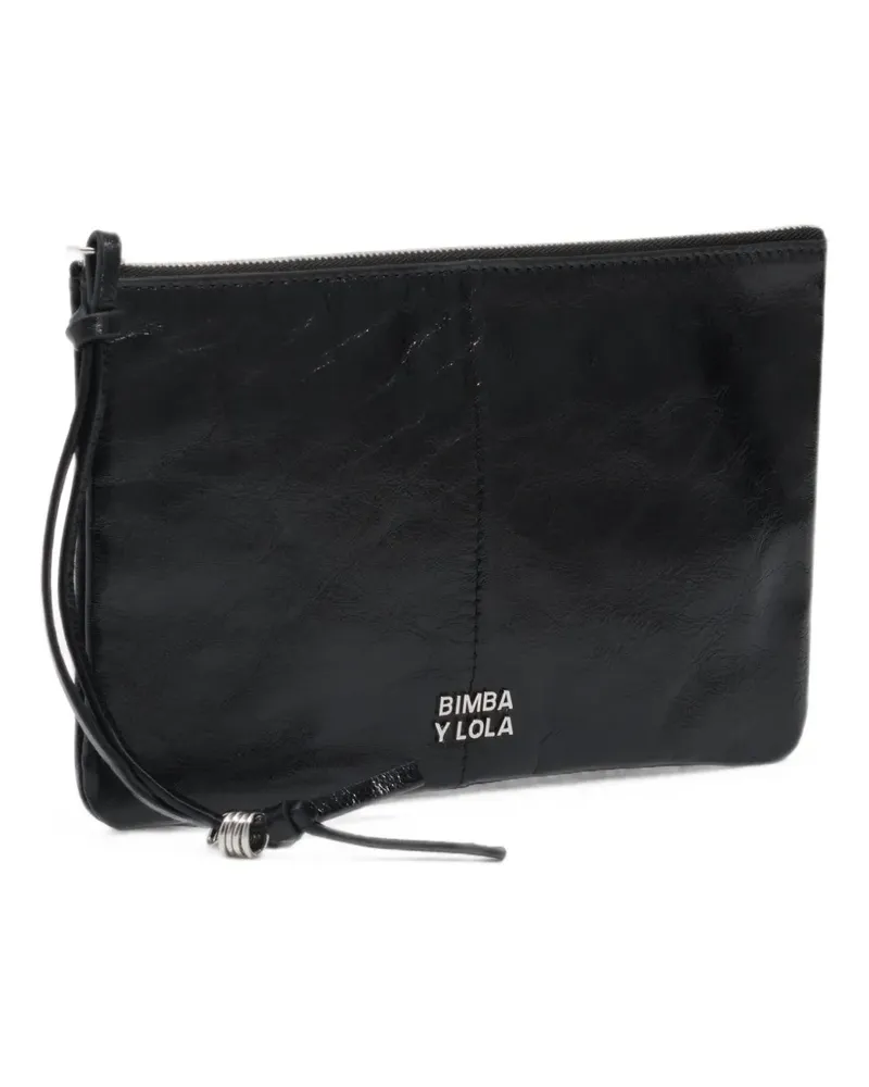 BIMBA Y LOLA Tasche mit Logo-Schild - Schwarz Schwarz