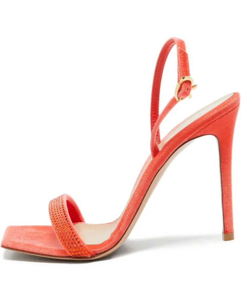 Gianvito Rossi Pre-owned Britney Stiletto-Sandalen mit eckiger Kappe 110mm - Rot Rot