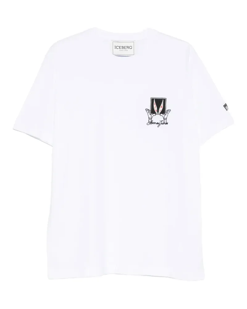 Iceberg Looney Tunes T-Shirt mit Stickerei - Weiß Weiß