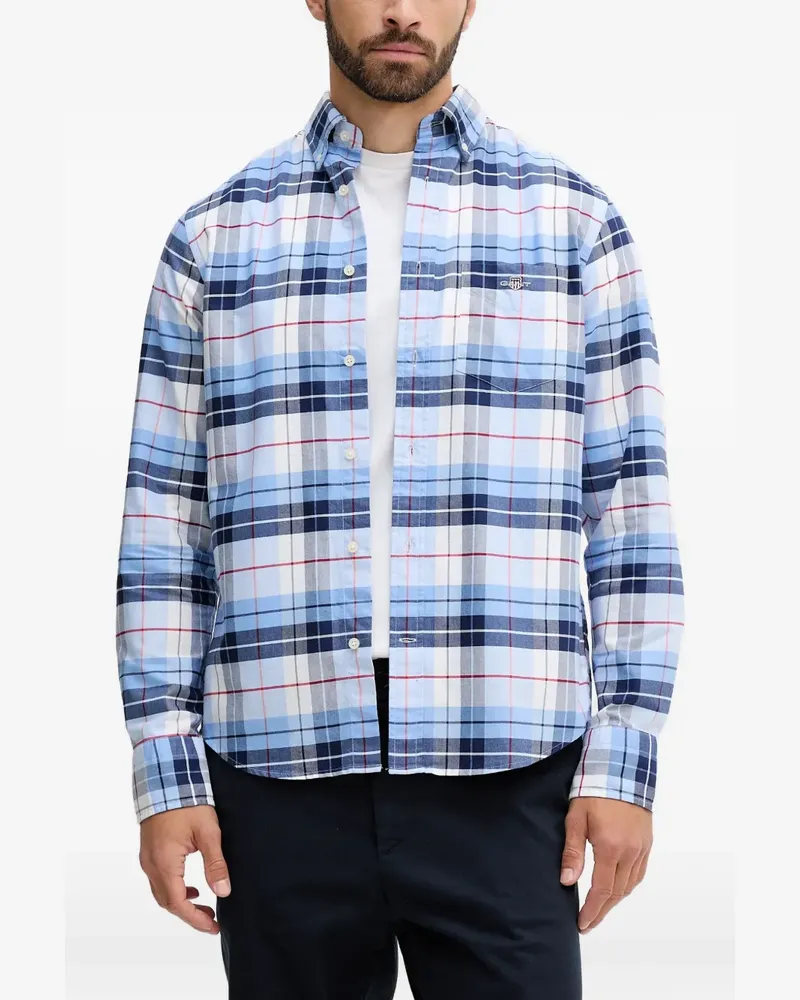 Gant plaid Oxford shirt - Blau Blau