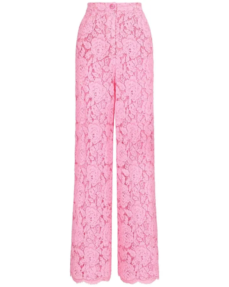Dolce & Gabbana Hose mit weitem Bein - Rosa Rosa
