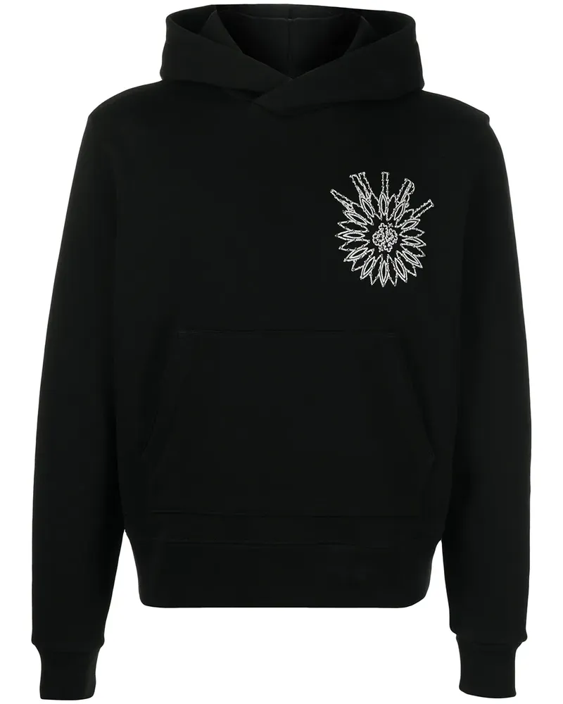 Amiri Hoodie mit Strass - Schwarz Schwarz