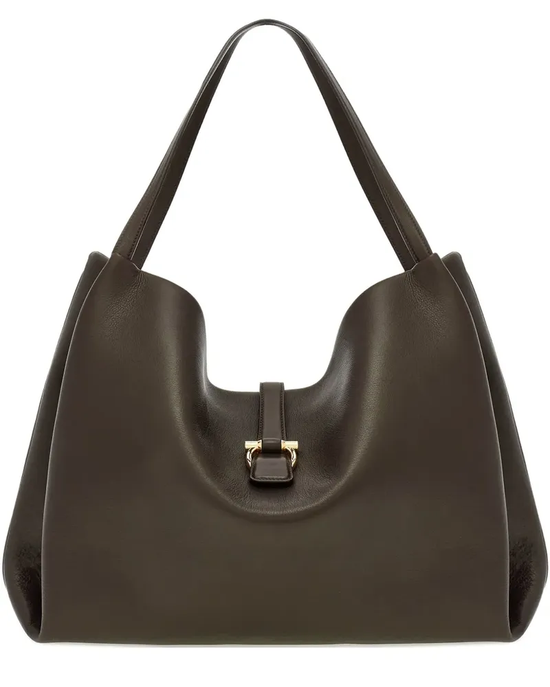 Ferragamo Handtasche aus Leder - Grau Grau