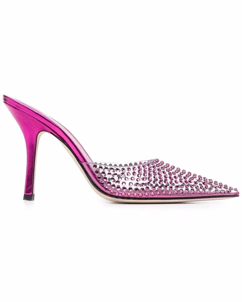 Paris Texas Pumps mit Kristallen, 105mm - Rosa Rosa