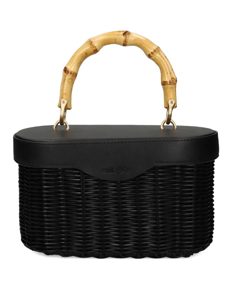 Cult Gaia Shopper mit Bambushenkeln - Schwarz Schwarz