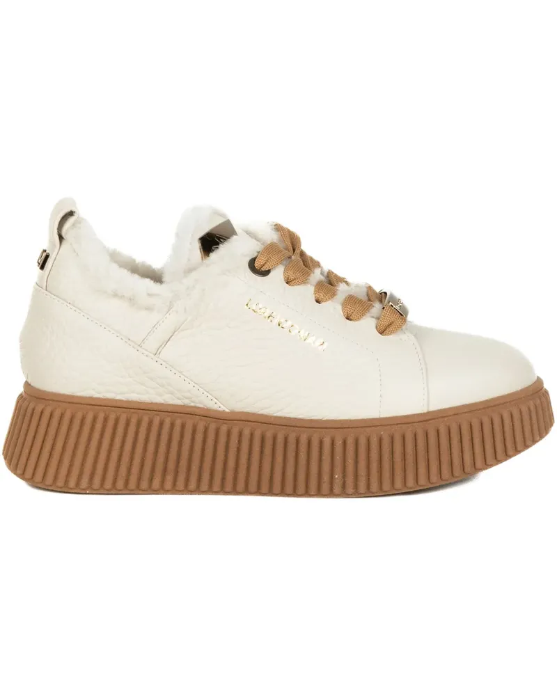 Lorenzo Mari Sally 30 Sneakers mit Shearling - Nude Nude
