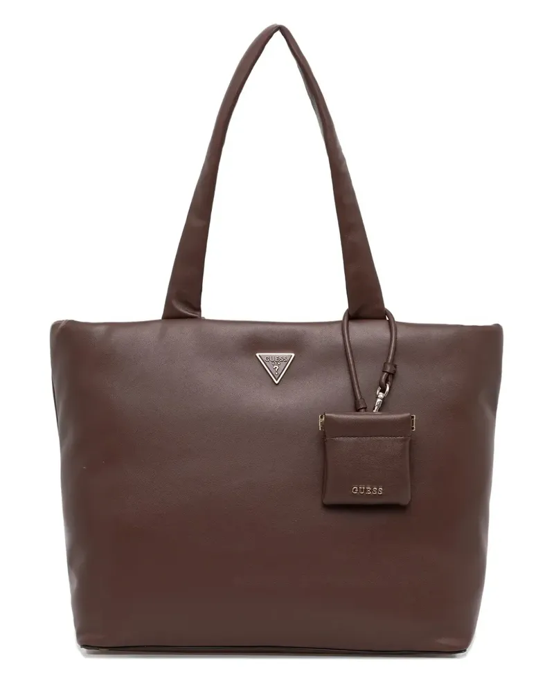 Guess Sunetra Schultertasche mit Triangel-Logo - Braun Braun