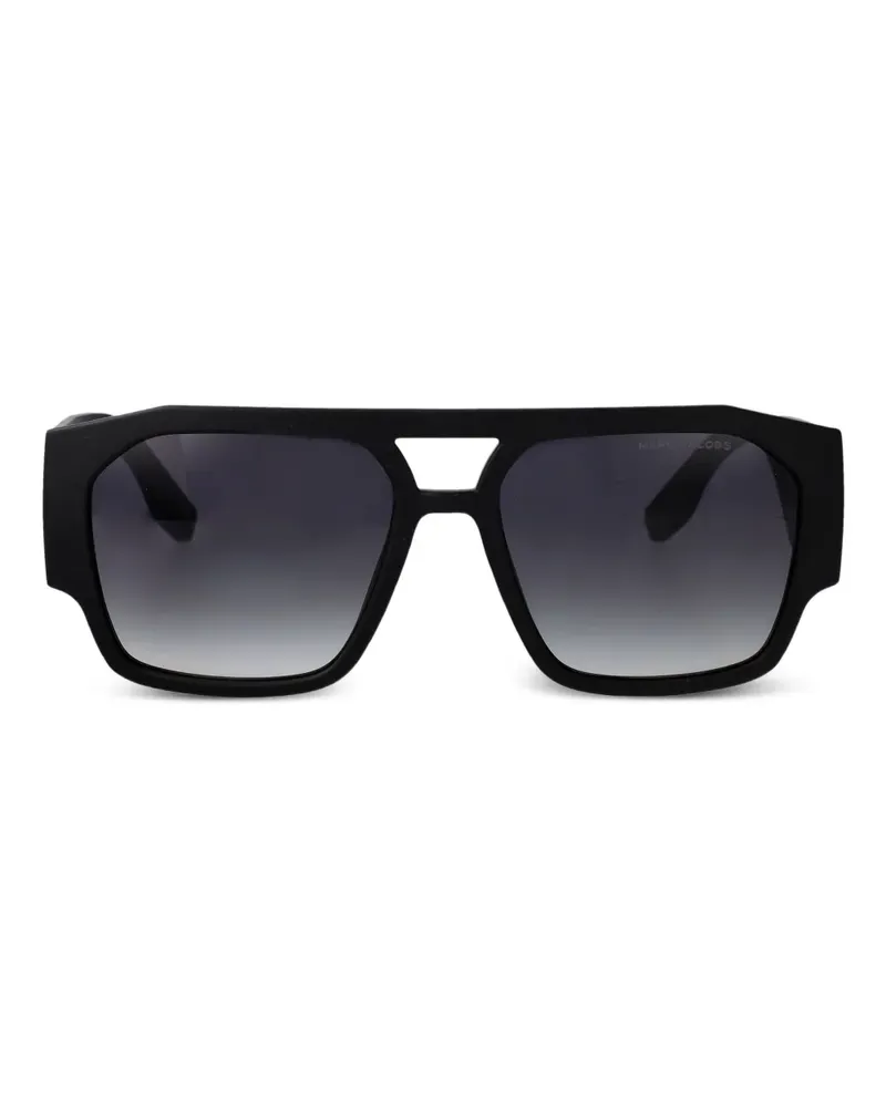 Marc Jacobs Sonnenbrille mit eckigem Gestell - Schwarz Schwarz
