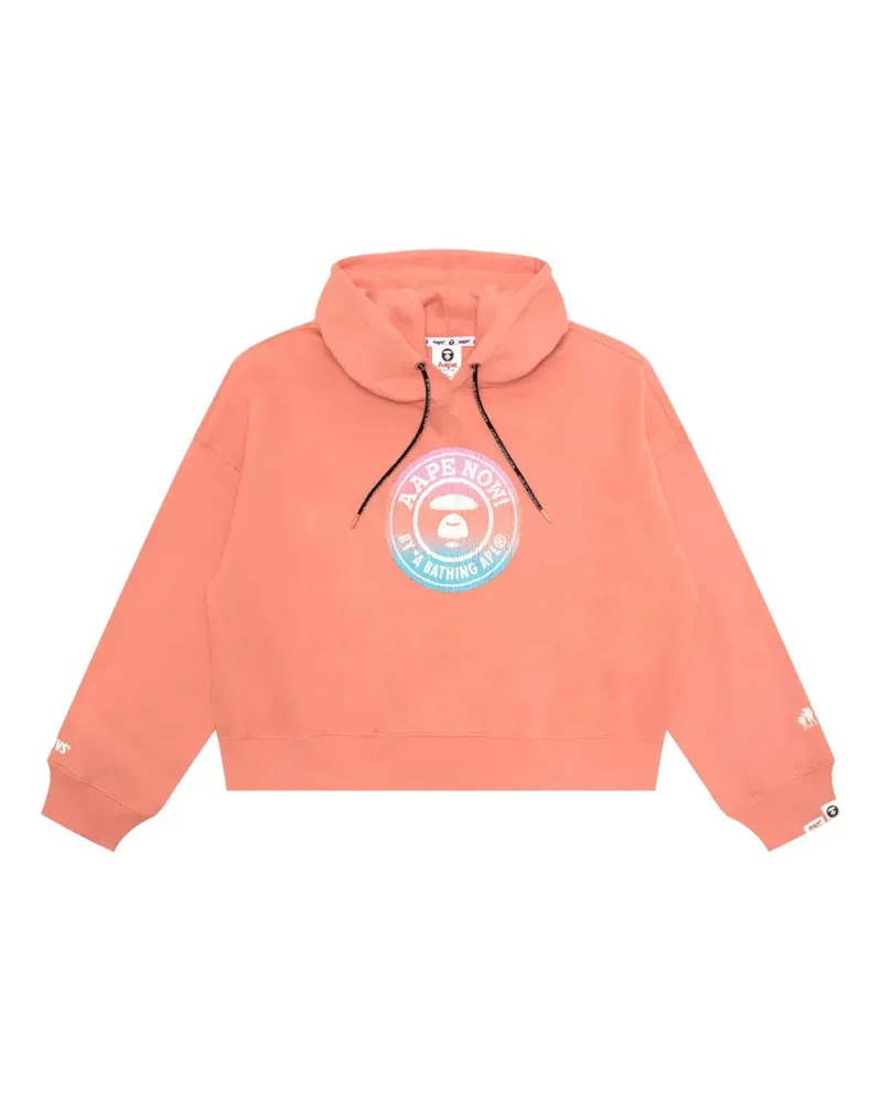 BAPE Hoodie mit Logo-Print - Rosa Rosa