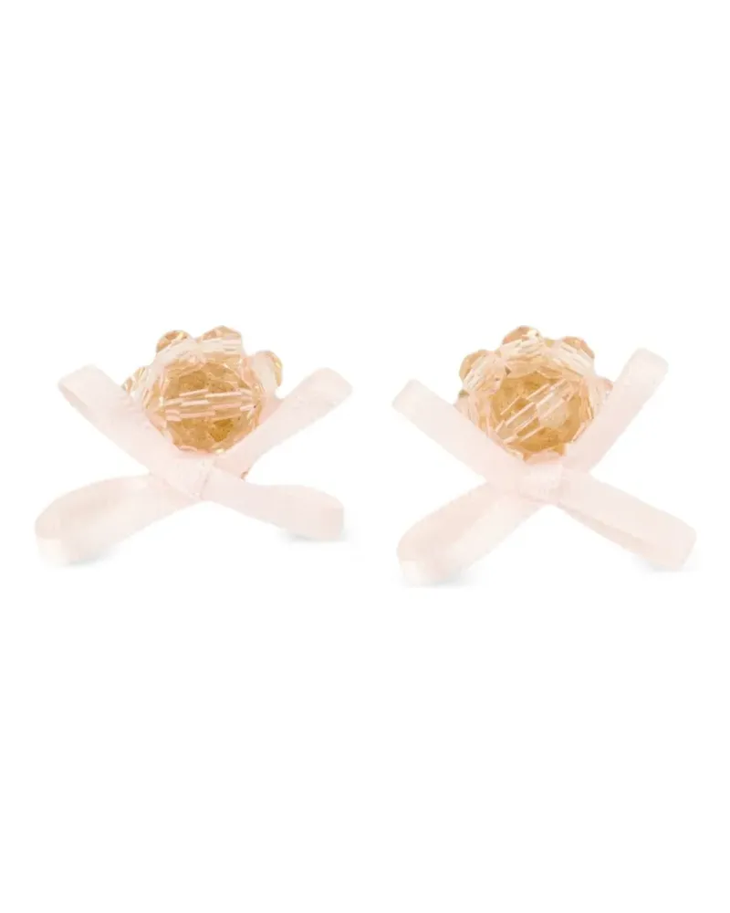 Simone Rocha Petite Bow Daisy Ohrringe - Gold Gold