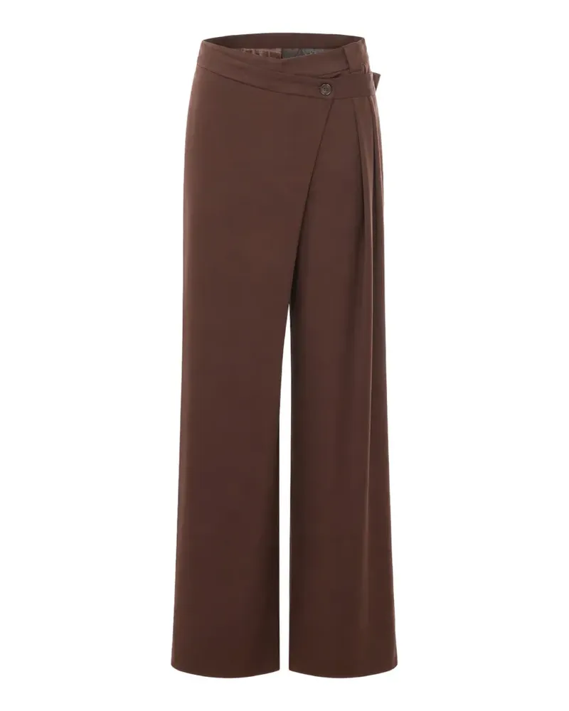 Pinko Hose mit asymmetrischem Bund - Braun Braun