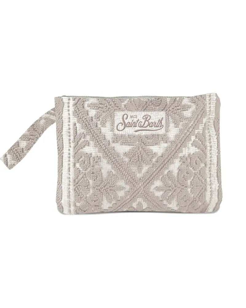 MC2 Saint Barth Bestickte Clutch - Grau Grau