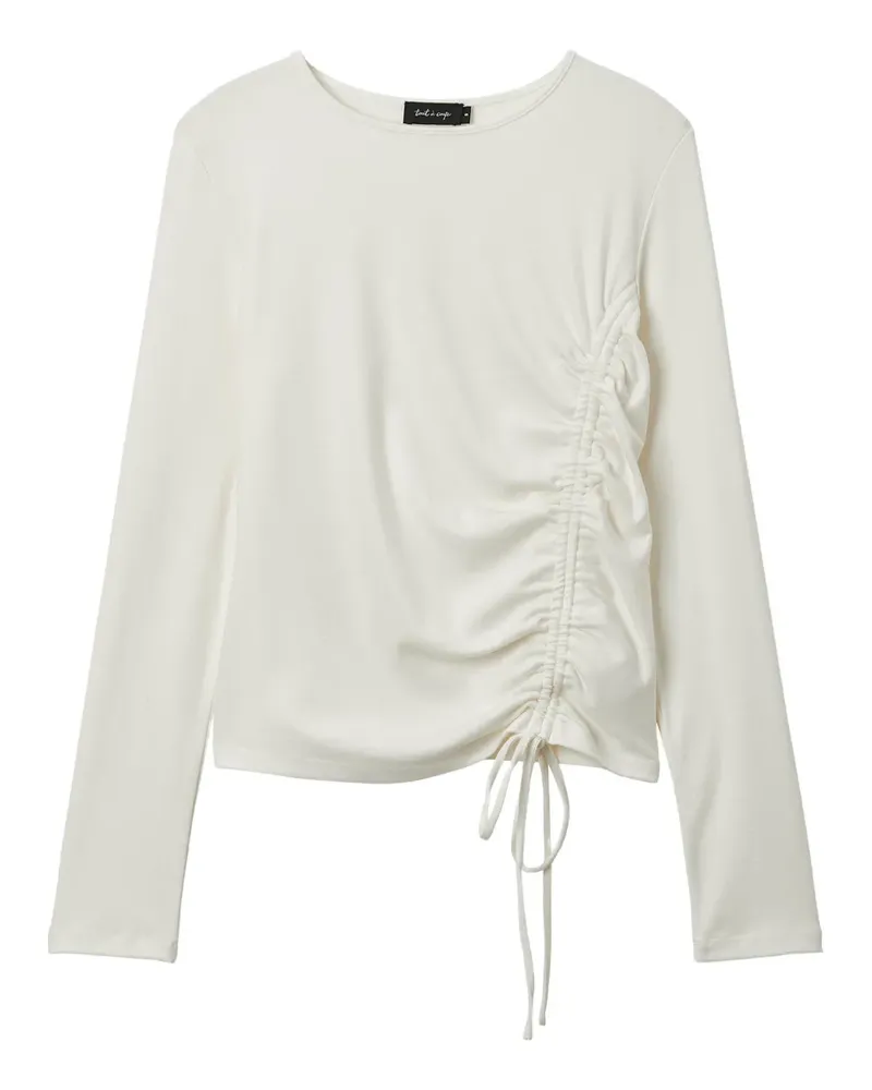 Tout a Coup Gerafftes Top mit Kordelzug - Nude Nude