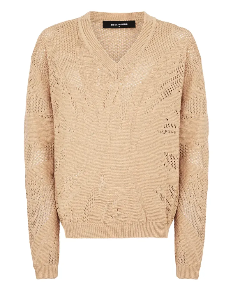 Dsquared2 Pullover mit Lochmuster - Nude Nude