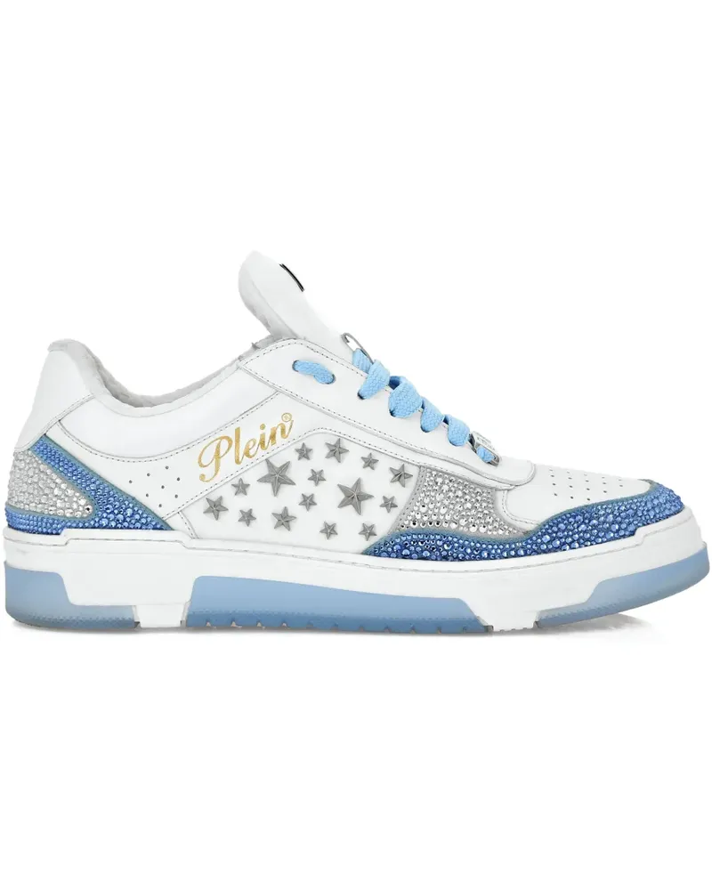 Philipp Plein Sneakers mit Nieten - Weiß Weiß
