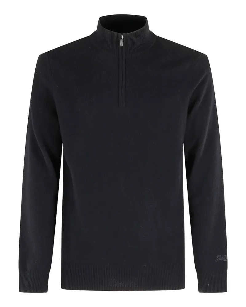 MC2 Saint Barth Jermyn Pullover mit Reißverschluss - Schwarz Schwarz