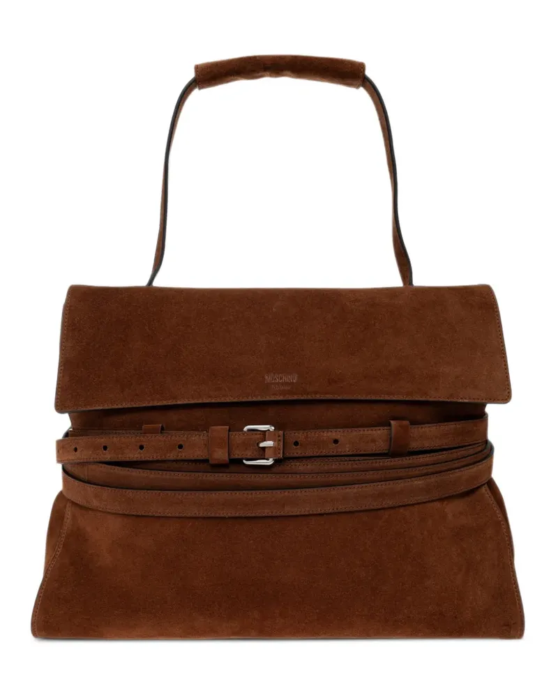 Moschino Tie Me Regular Handtasche - Braun Braun
