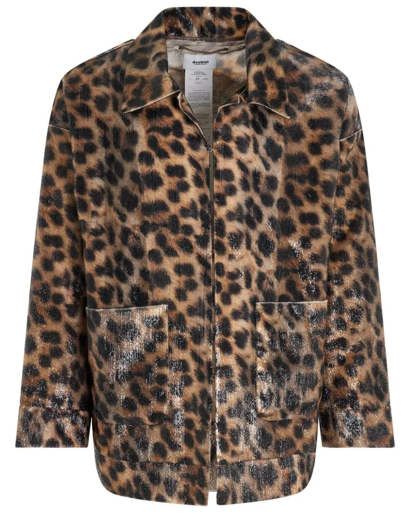 Doublet Summer Fur Jacke - Braun Braun