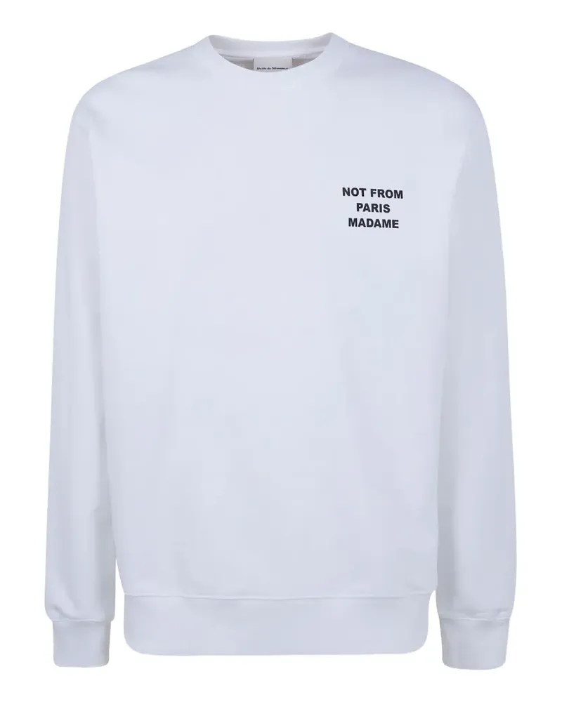 Drôle de Monsieur Sweatshirt mit Slogan - Weiß Weiß