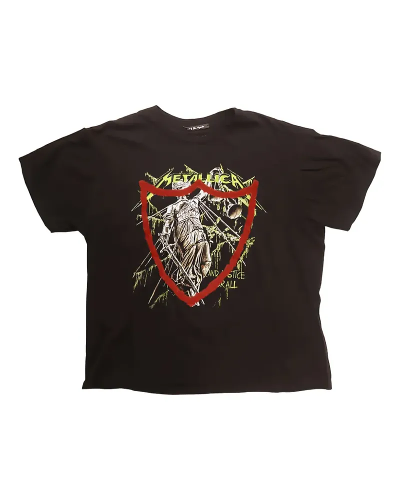 HTC Hollywood Trading Company Metallica T-Shirt mit grafischem Print - Schwarz Schwarz