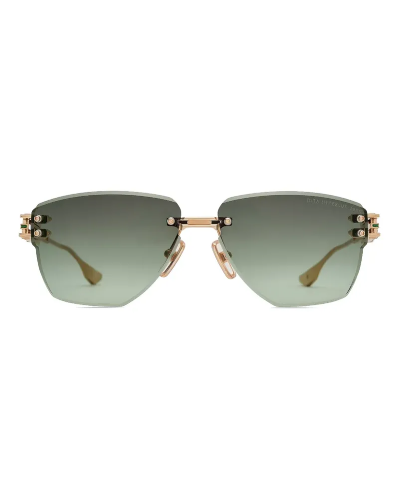 DITA rimless geometric-frame sunglasses - Gold Gold