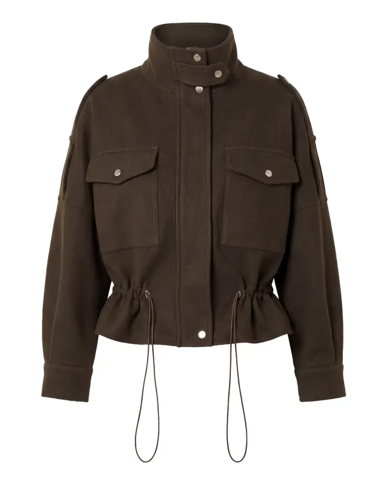 NICHOLAS Kordelzug-Jacke mit Taschendetail - Grün Grün