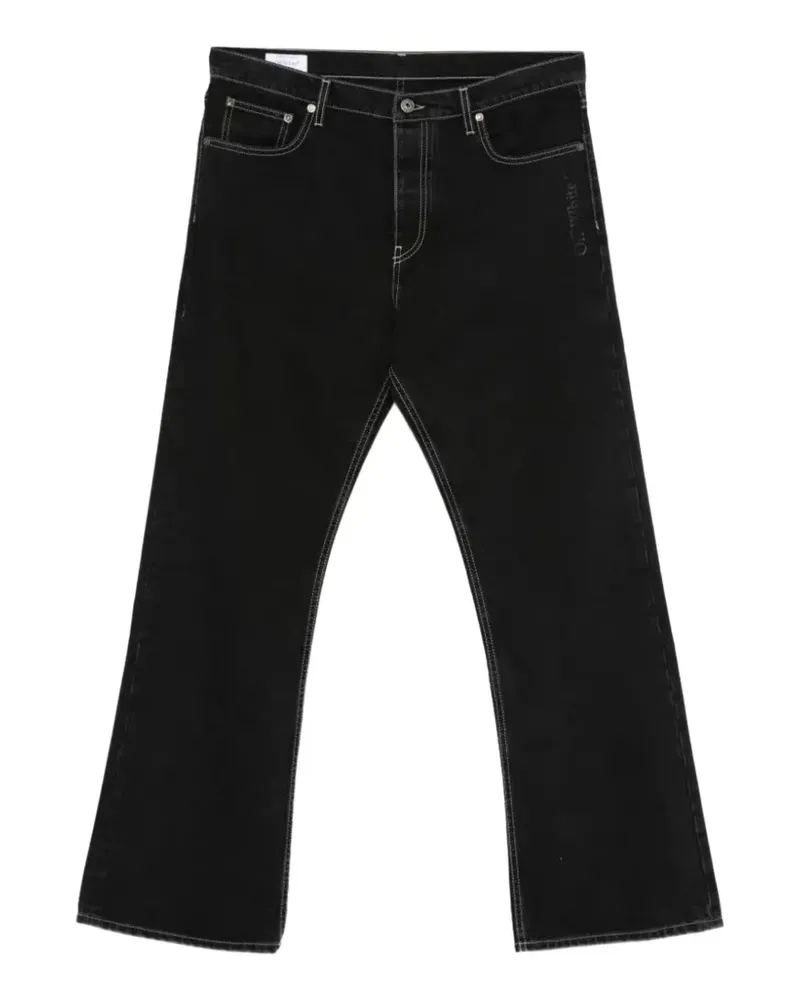 OFF-WHITE half Arrow slim relax jeans - Schwarz Schwarz