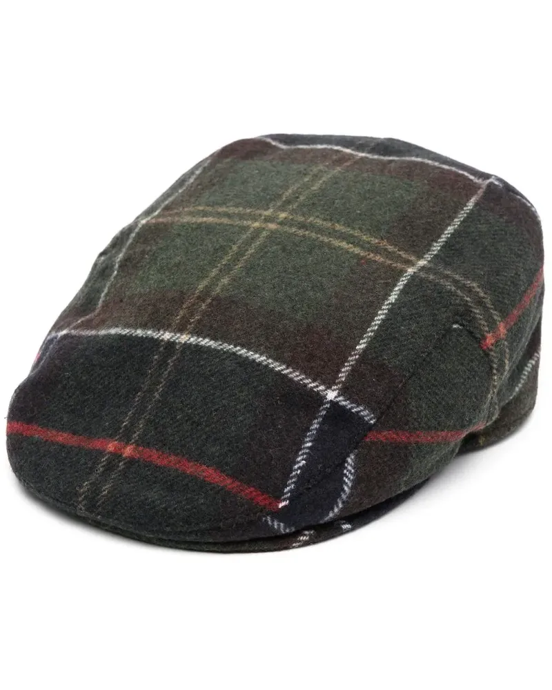 Barbour Gallingale Schiebermütze mit Schottenkaro - Grün Grün