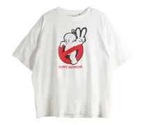 graphic-print T-shirt - Nude