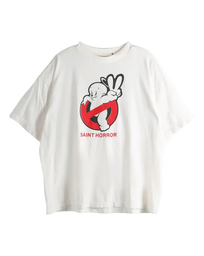 SAINT MXXXXXX graphic-print T-shirt - Nude Nude