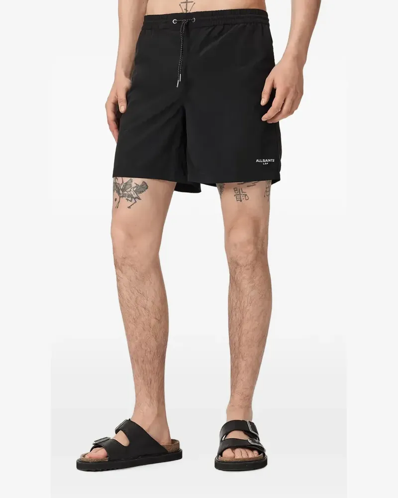 AllSaints Mikro Badeshorts - Schwarz Schwarz