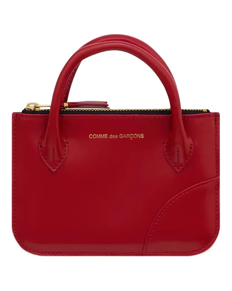 Comme des Garçons handle logo-print wallet - Rot Rot