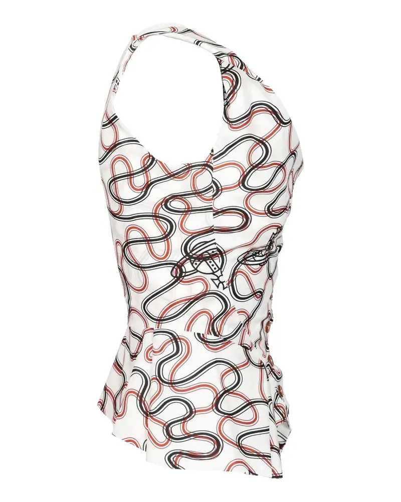 Vivienne Westwood orb-graphic vest - Weiß Weiß
