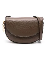 Stella McCartney Frayme Tasche mit Kettendetail Braun