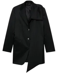 Simone Rocha Asymmetrischer Blazer Schwarz