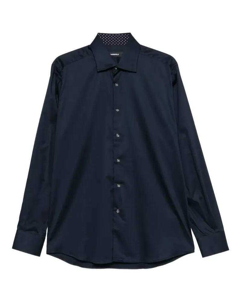 Karl Lagerfeld Langärmeliges Hemd - Blau Blau