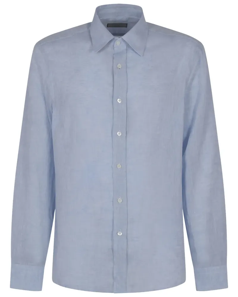 Canali Klassisches Hemd - Blau Blau