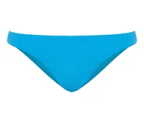 Geripptes Bikinihöschen - Blau