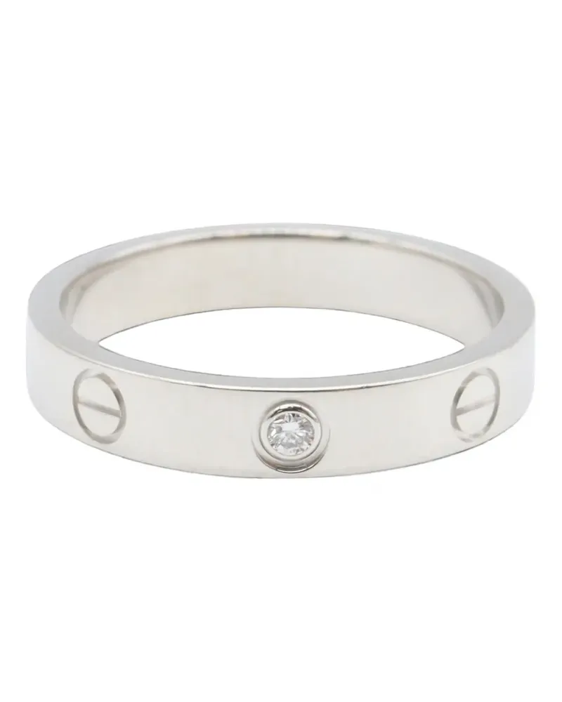 Cartier 2010s Love Ring mit Diamant - Silber Silber