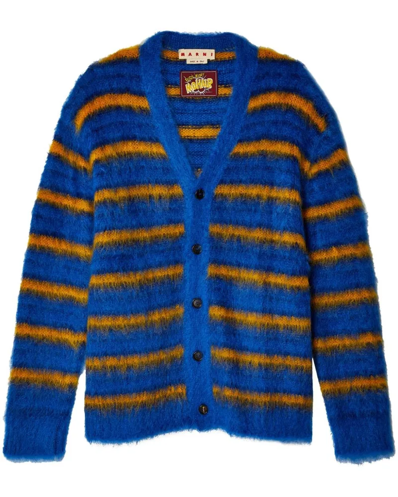 Marni Gestreifter Cardigan - Blau Blau