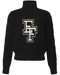 Elisabetta Franchi Klassischer Rollkragenpullover Schwarz