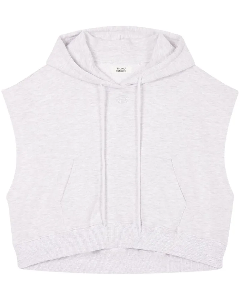 STUDIO TOMBOY Ärmelloser Hoodie Weiß