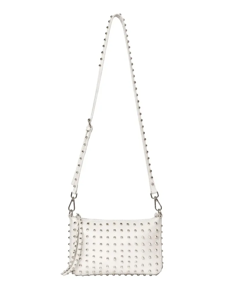 John Richmond mini stud-embellished shoulder bag - Weiß Weiß